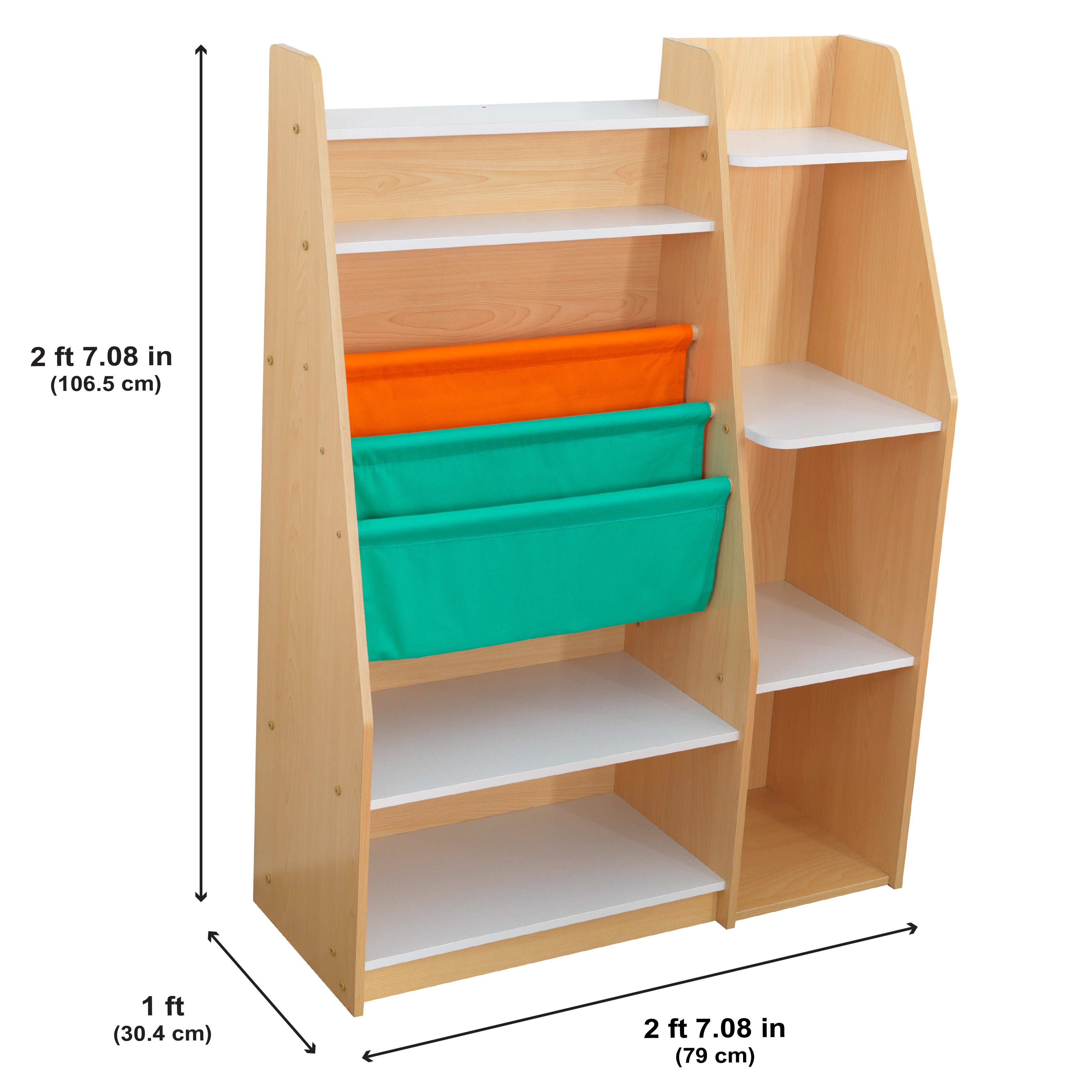 Pocket Storage Bookshelf - Natural
