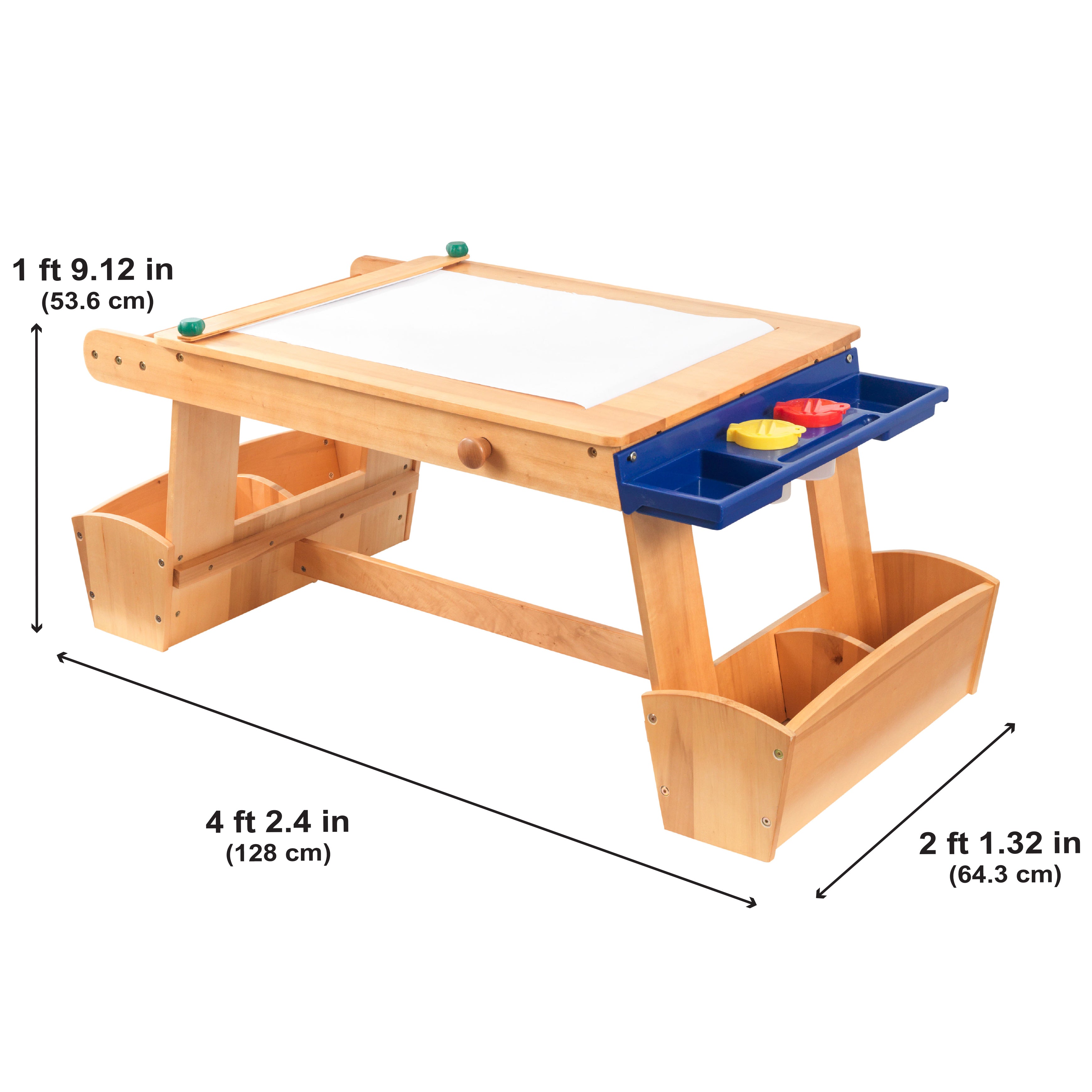 Art Table with Drying Rack & Storage