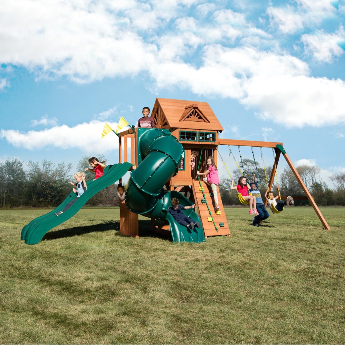 Twin Titan Turbo Swing Set