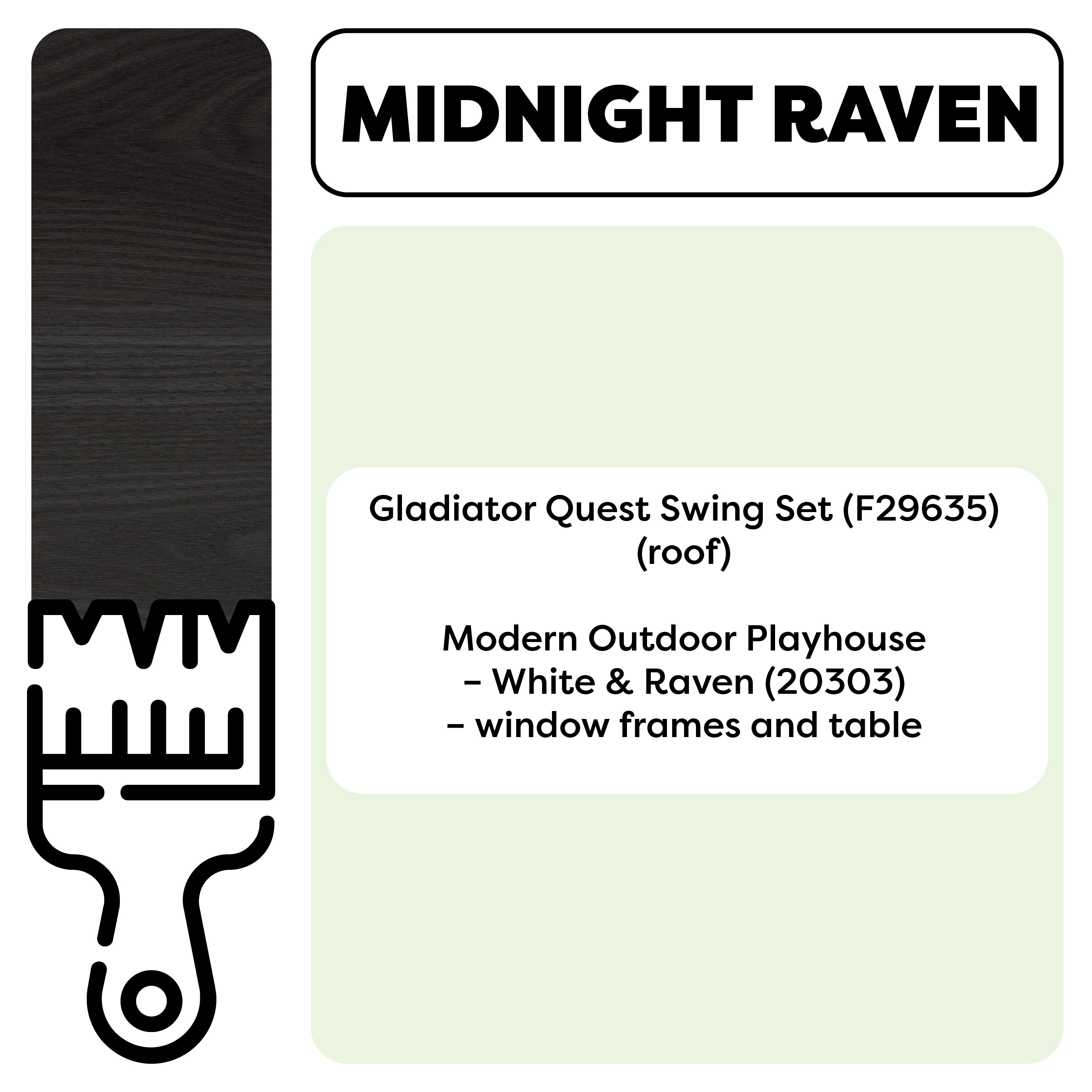Swing Set/Playhouse Stain/Sealant – Midnight Raven (1 Gallon)