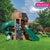 View Horizon Lookout Wooden Outdoor Swing Set - Installation Available