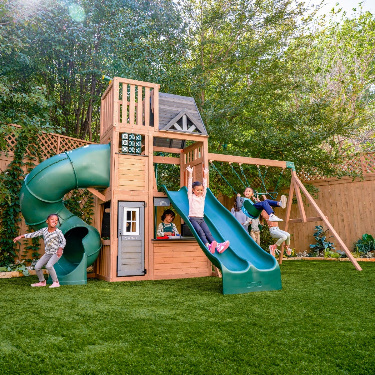 Wooden Swing Set Summit View Swing Set KidKraft - Main Image