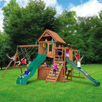 Super Knightsbridge Wood Swing Set by Swing-N-Slide