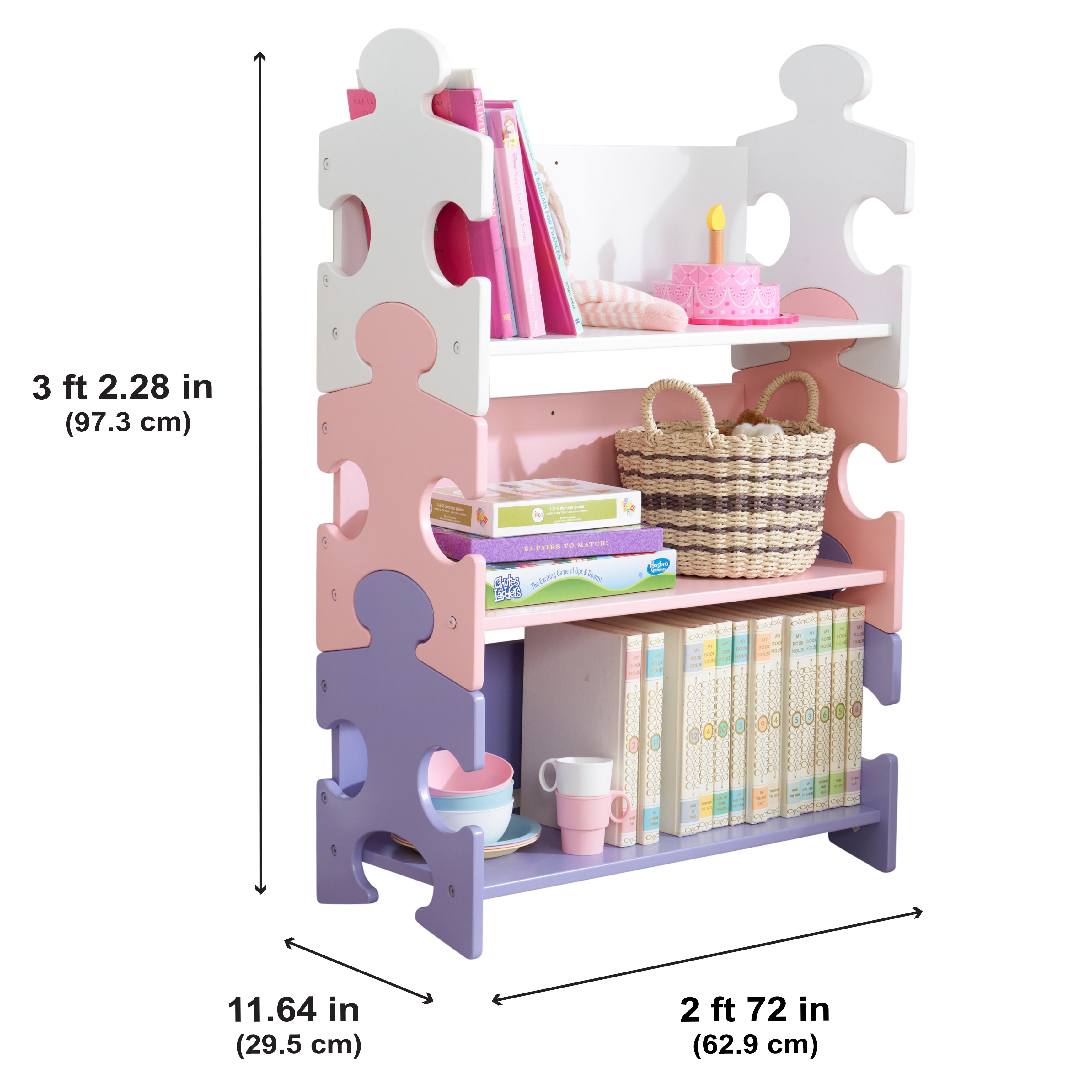 Puzzle Bookshelf - Pastel