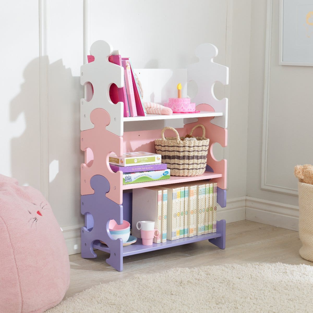 Puzzle Bookshelf - Pastel