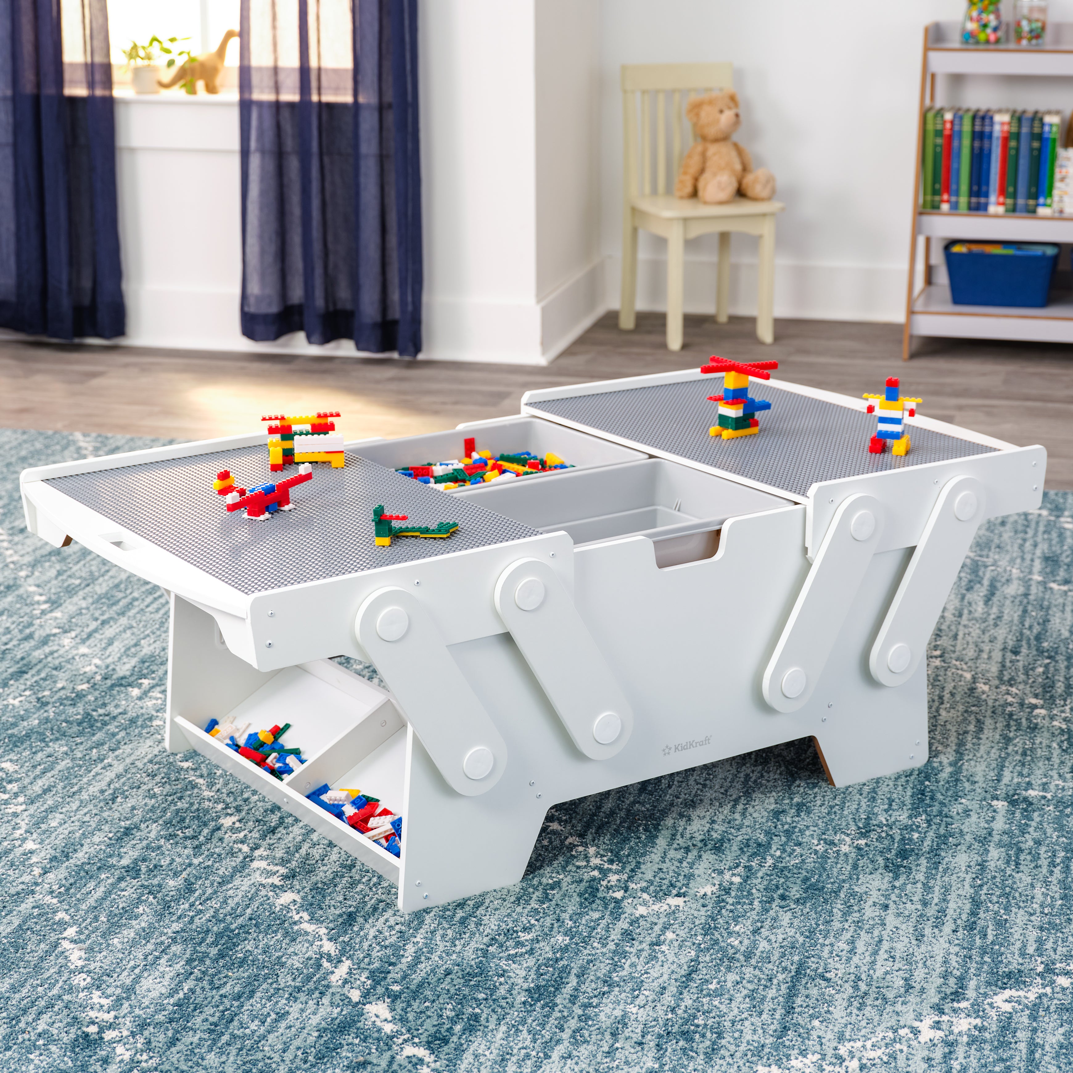 Building Bricks Play N Store Mega Table