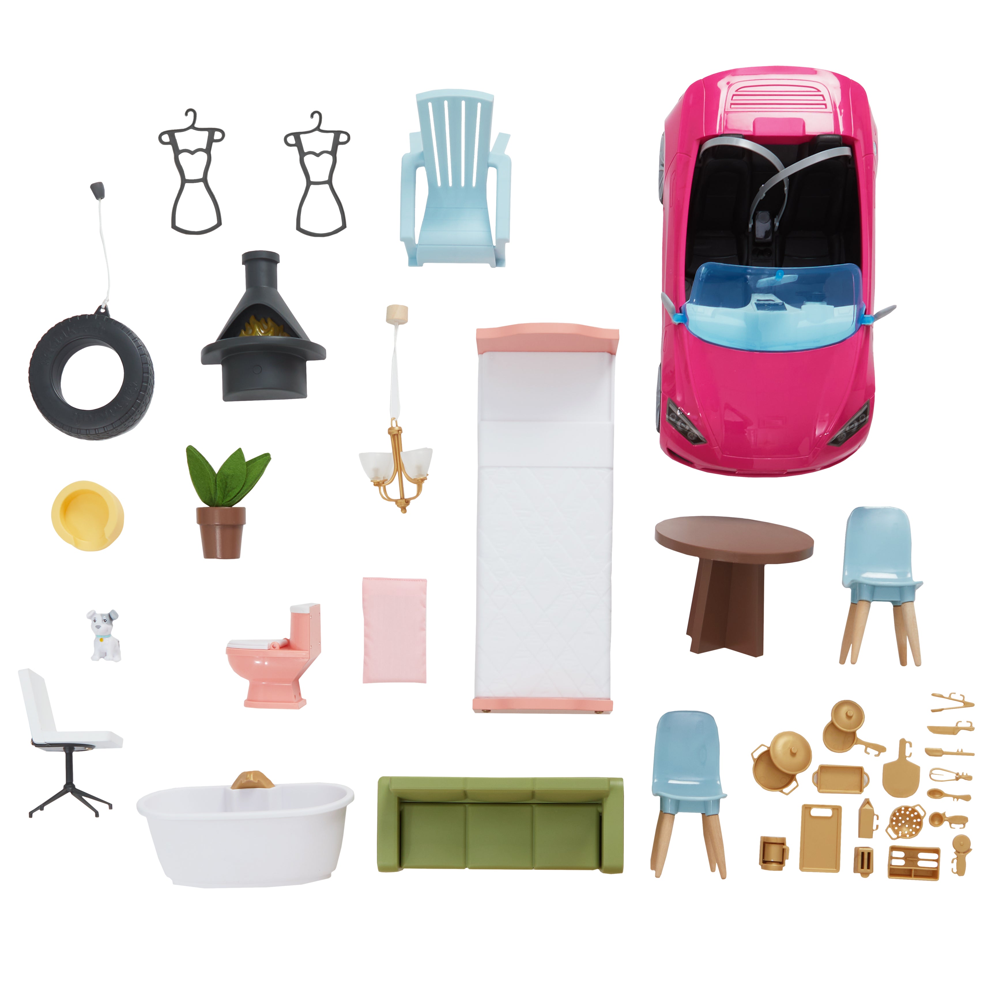 Garden Party Dollhouse & Car