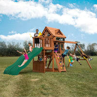 Twin Titan Wooden Swing Set by Swing-N-Slide - Installation Available