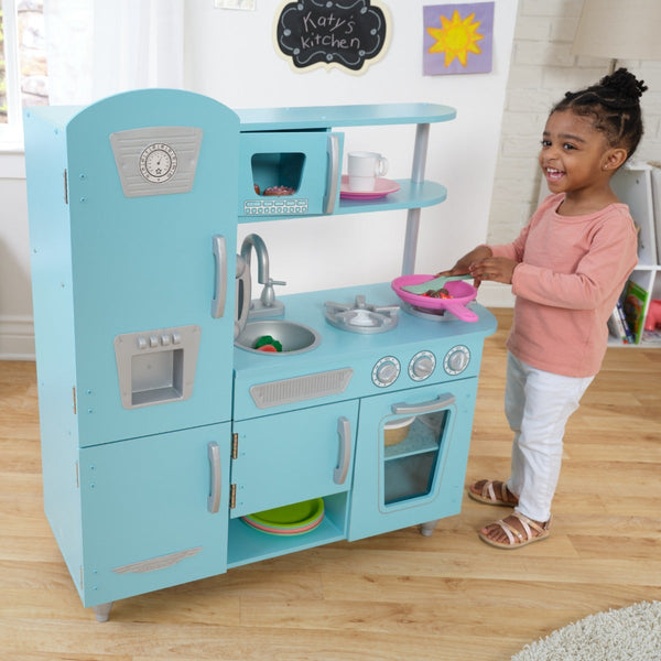 Kids Kitchen Set | Vintage Style - Blue | KidKraft