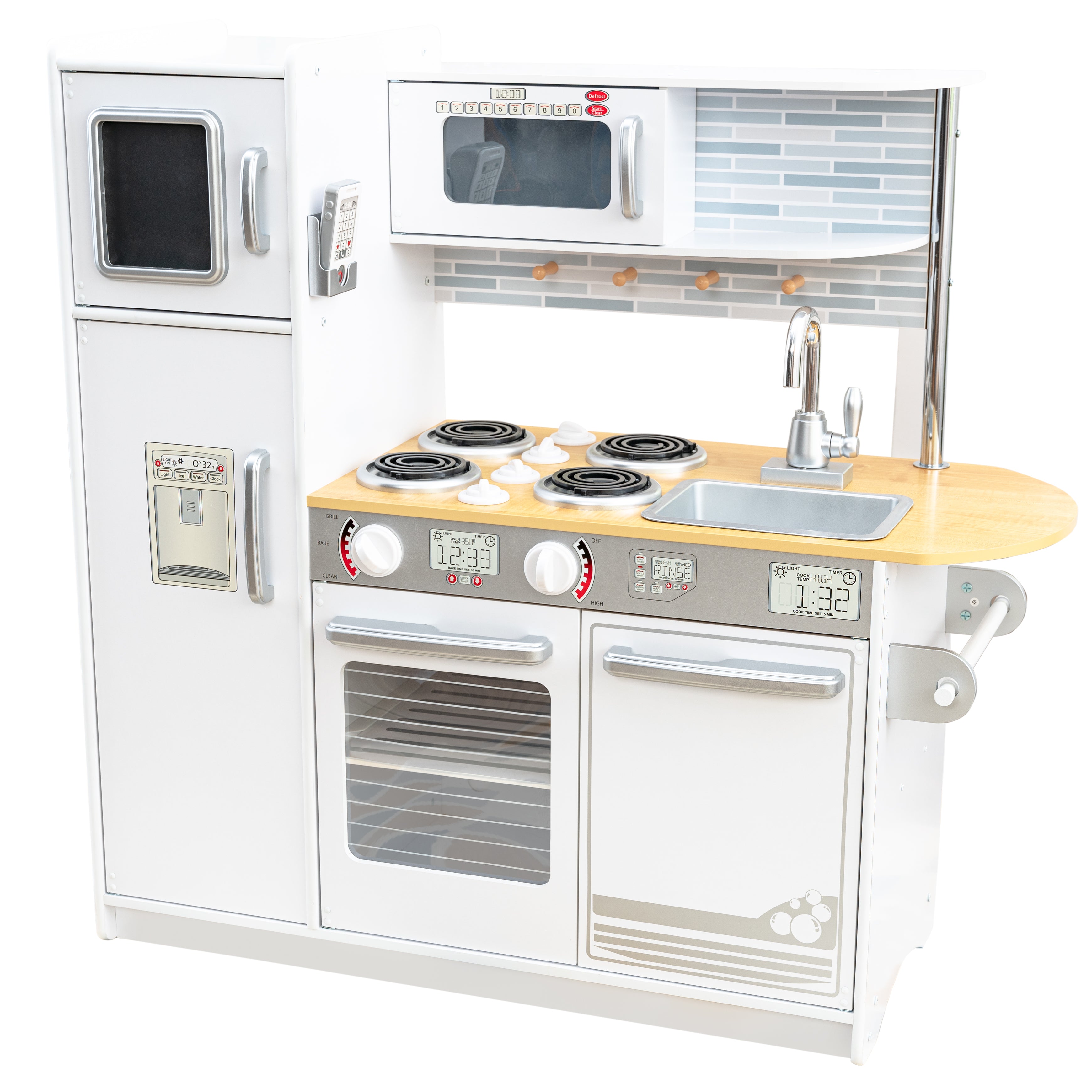 Uptown Kids Toy Kitchen White KidKraft - Main Image