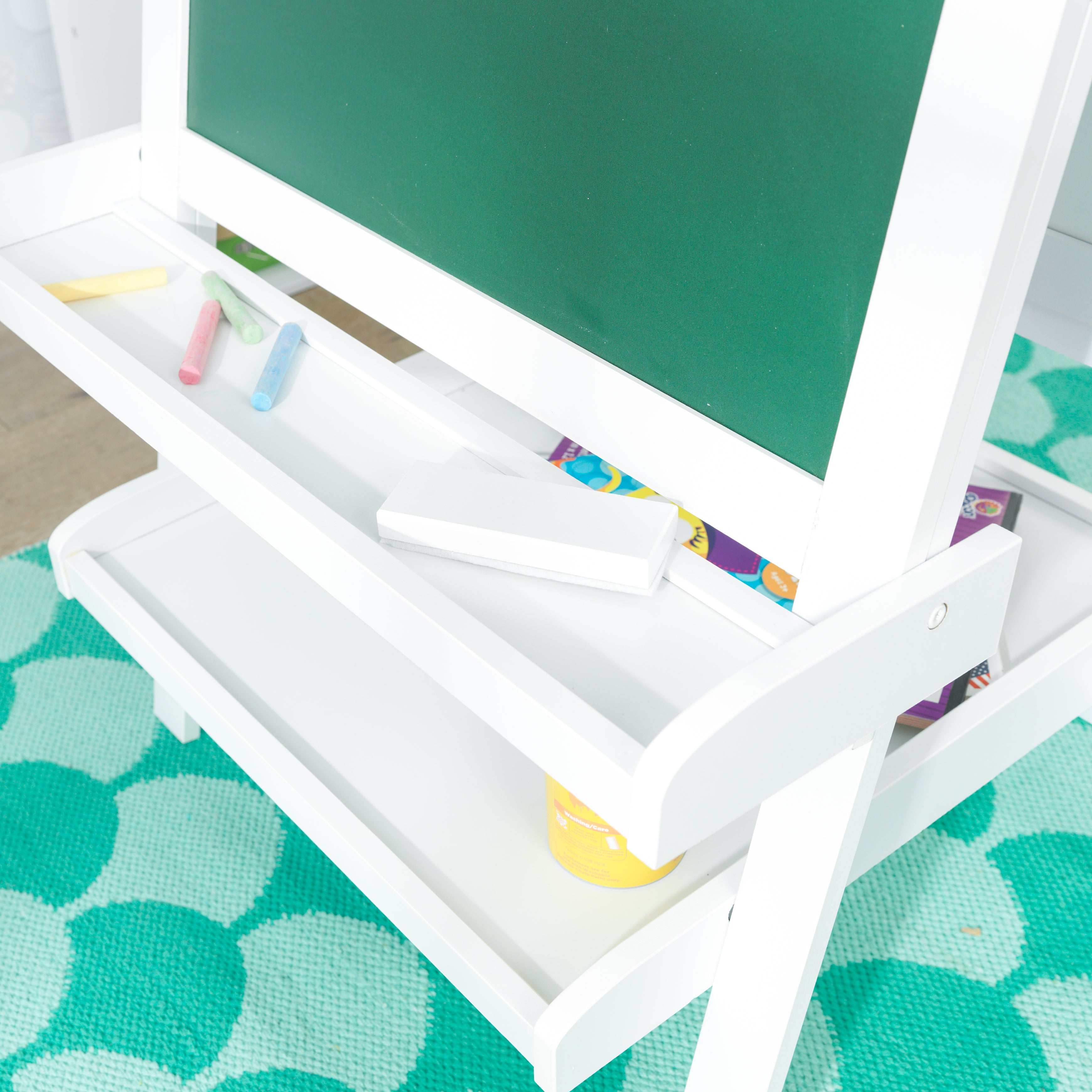Deluxe Wooden Easel - White