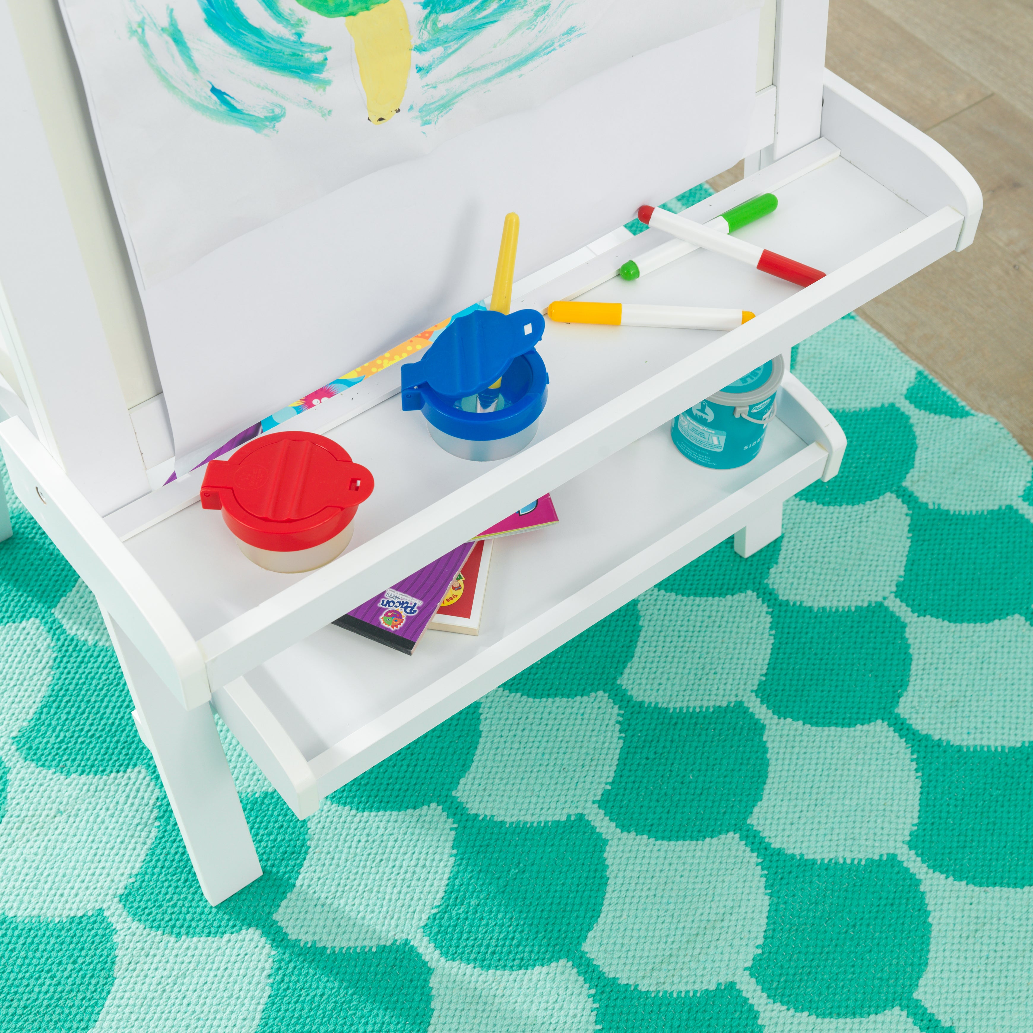 Deluxe Wooden Easel - White