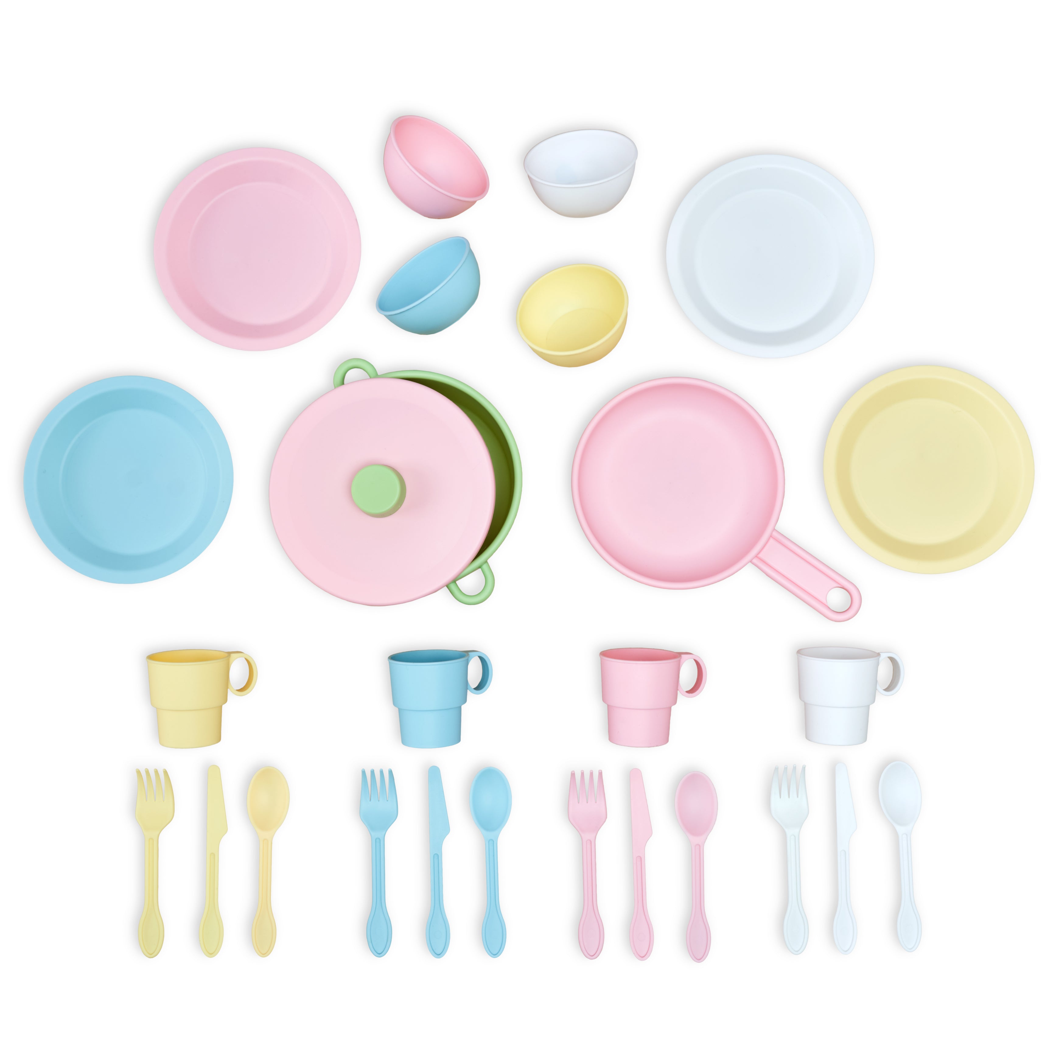 27-Piece Pastel Cookware Set