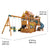 Bear Cave Lodge Swing Set - Installation Available