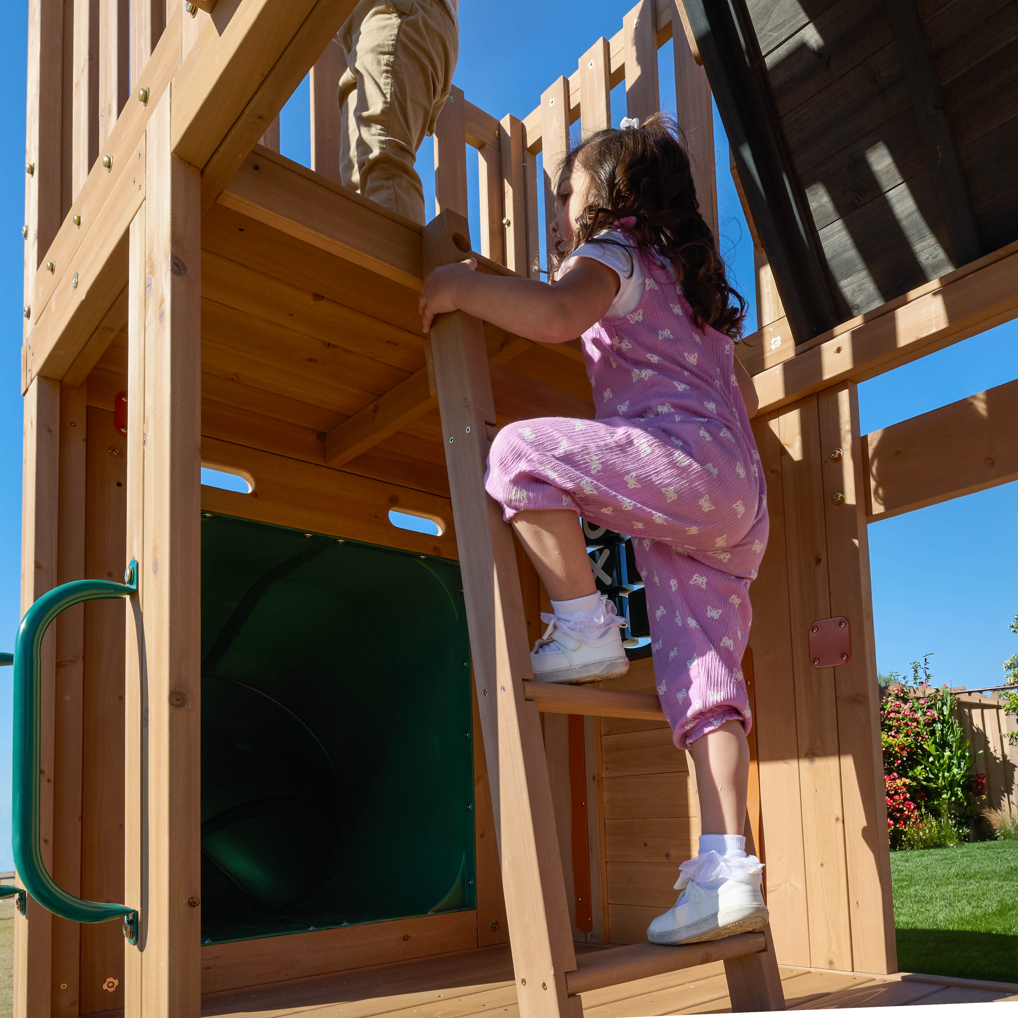 Horizon Lookout Wooden Outdoor Swing Set - Installation Available (Assembly Included)