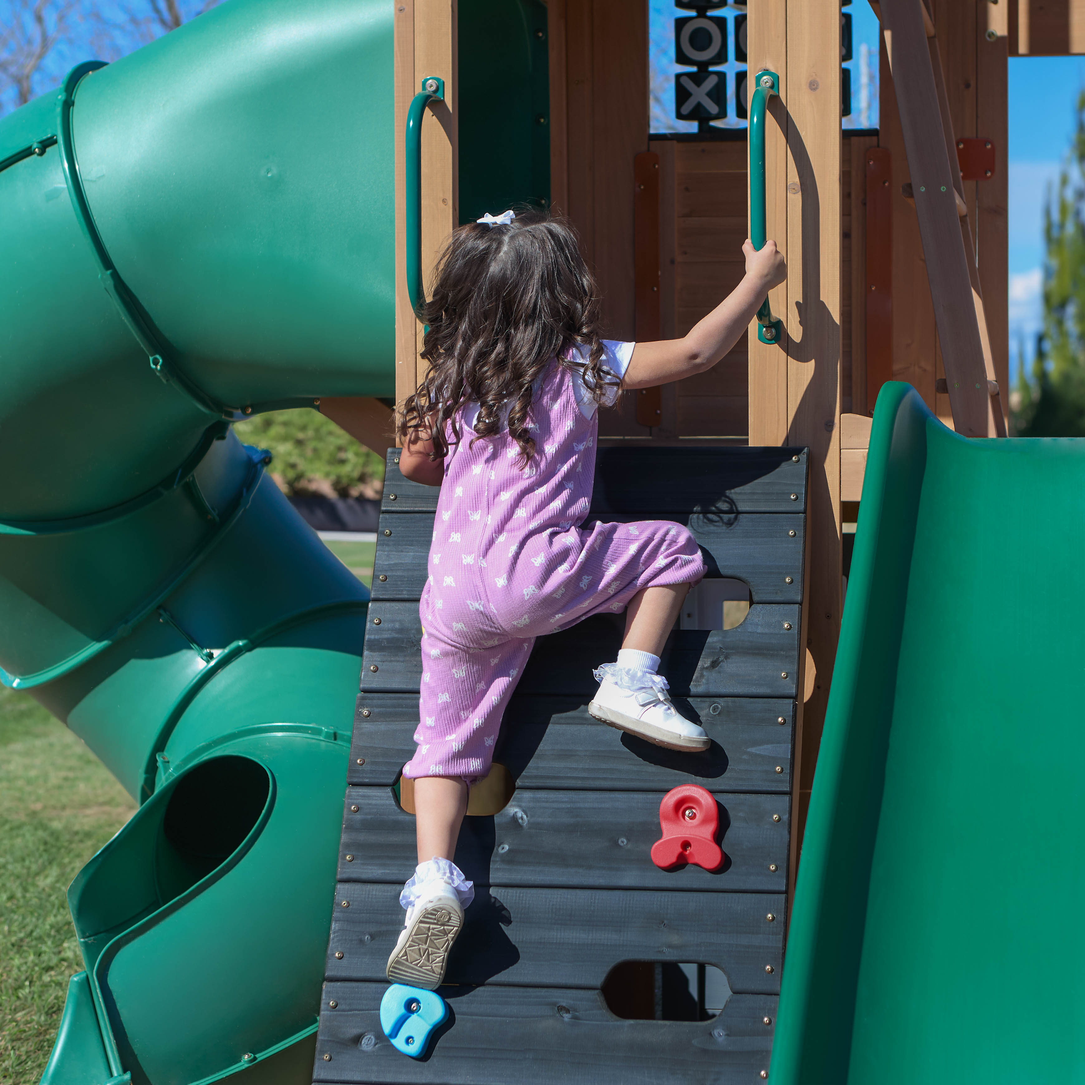 Horizon Lookout Wooden Outdoor Swing Set - Installation Available (Assembly Included)