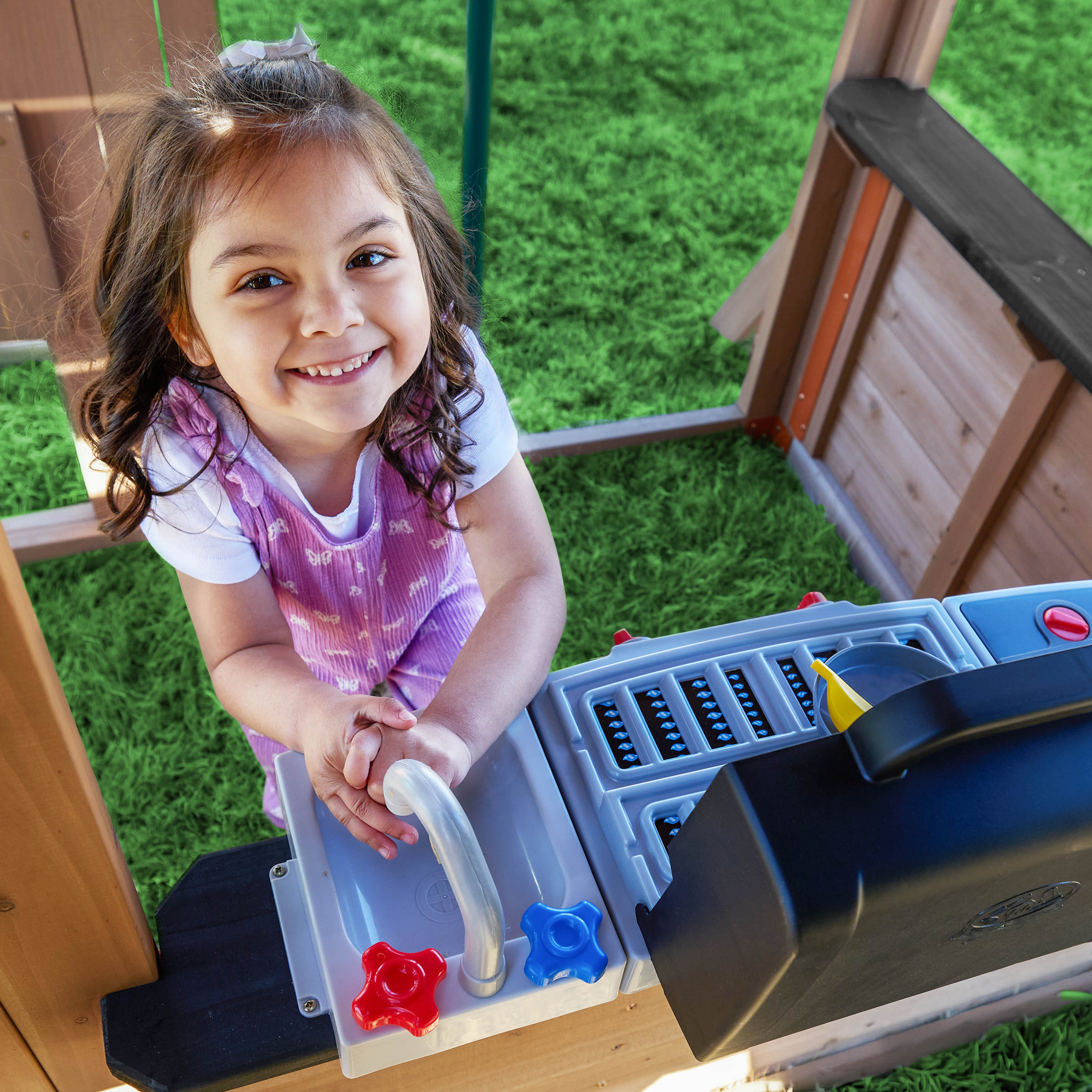 Horizon Lookout Wooden Outdoor Swing Set - Installation Available (Assembly Included)