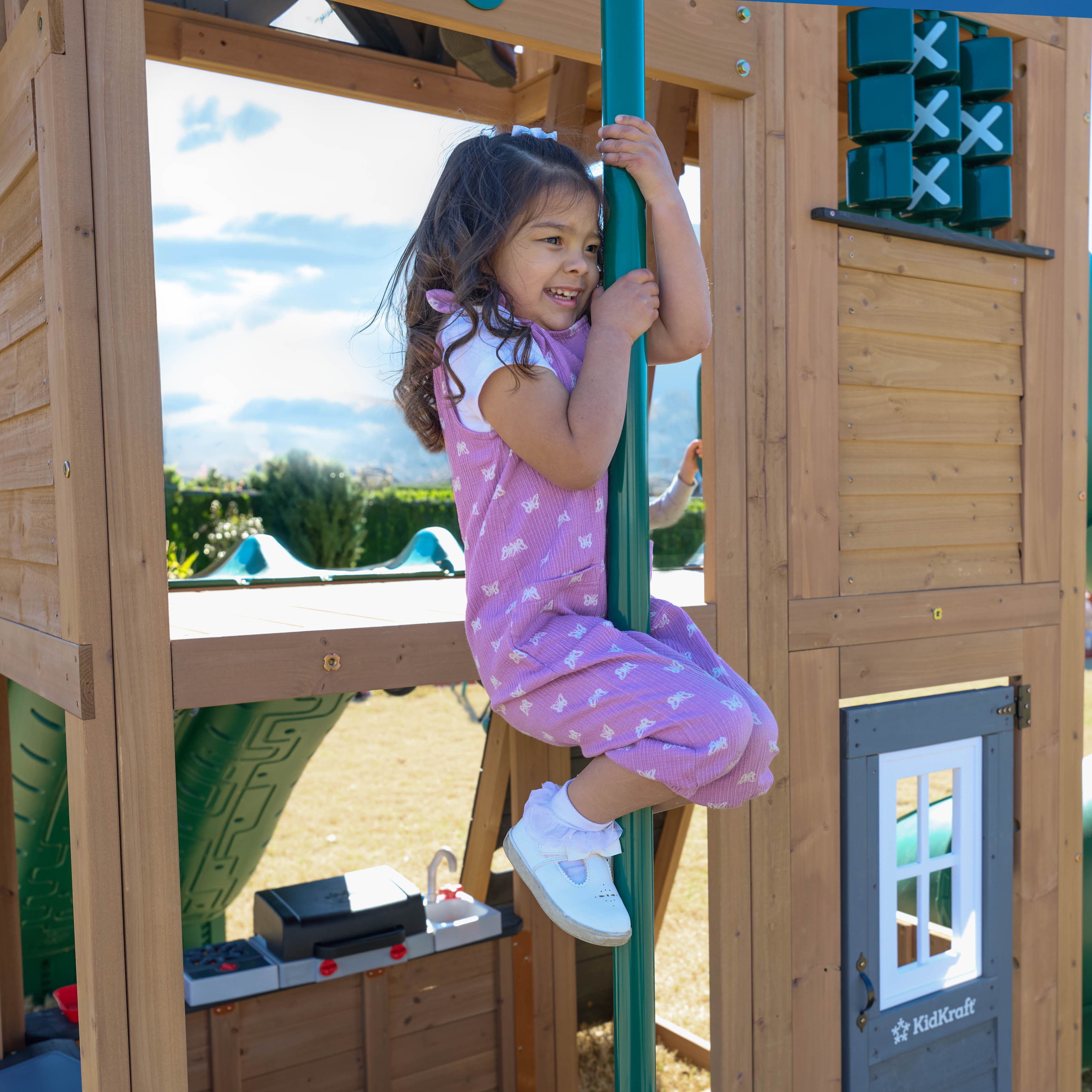 Horizon Lookout Wooden Outdoor Swing Set - Installation Available (Assembly Included)