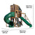 Horizon Lookout Wooden Outdoor Swing Set - Installation Available (Assembly Included)