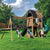 View Horizon Lookout Wooden Outdoor Swing Set - Installation Available Secondary