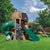 View Horizon Lookout Wooden Outdoor Swing Set - Installation Available (Assembly Included)