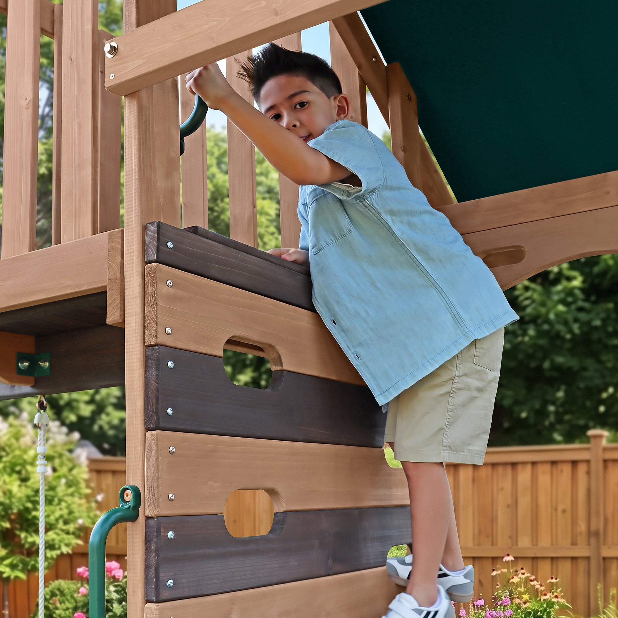 A-Frame Twist Swing Set