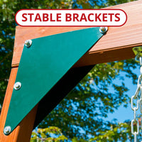 Knightsbridge Ultimate Wooden Swing Set by Swing-N-Slide