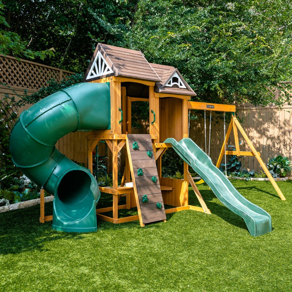 Wooden Playset | Laurel Retreat Swing Set | KidKraft