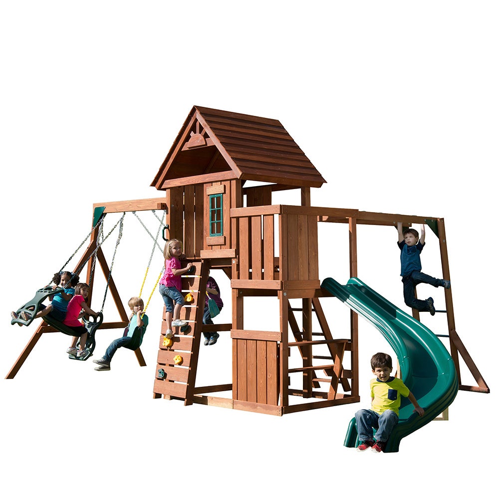 Cedar Works Cedar Wood Playsets Cedar Brook - Main Image