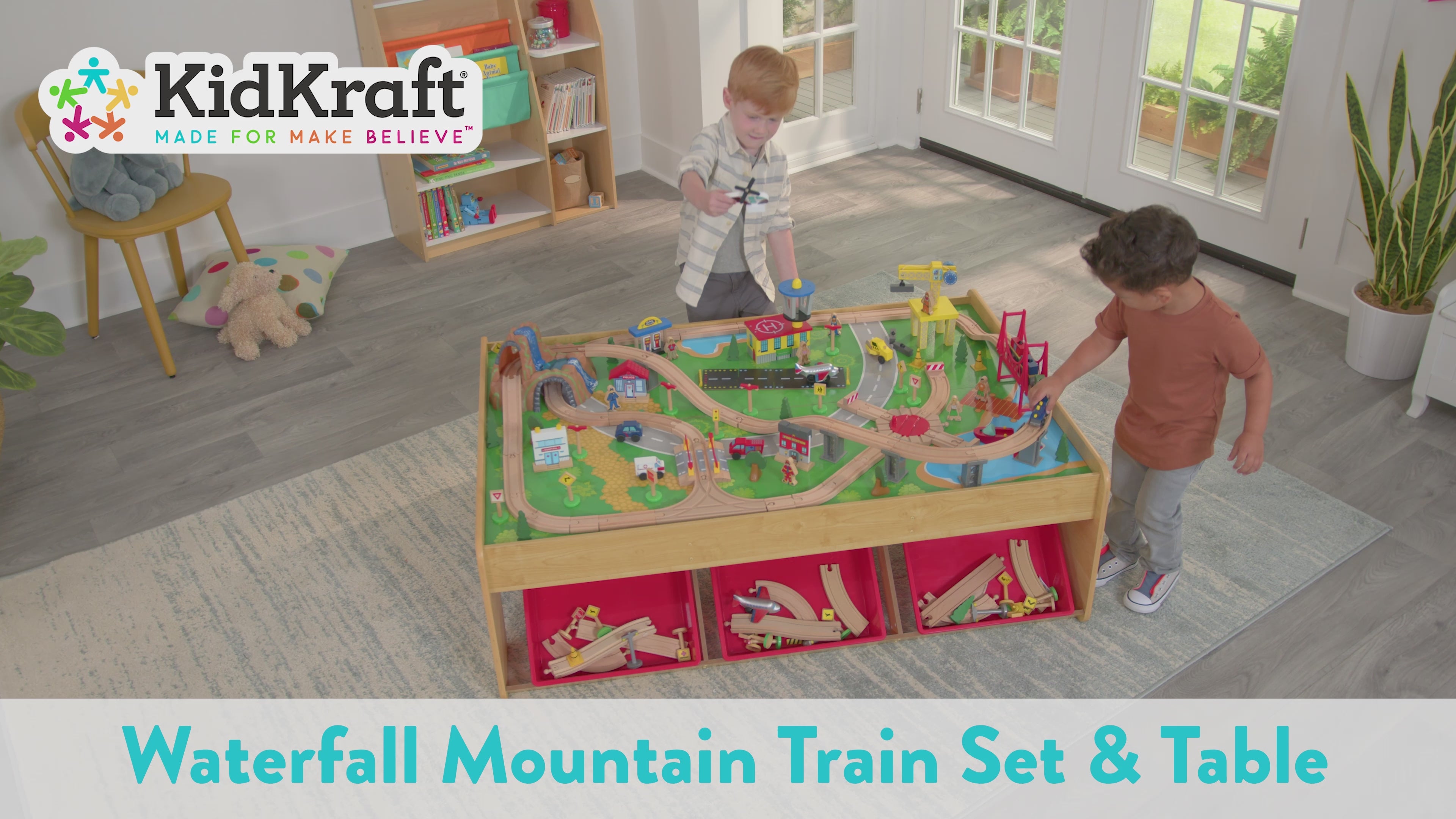 Waterfall Mountain Train Set & Table