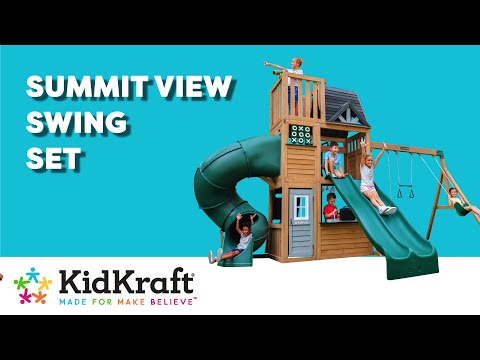 Costco Kidkraft Summit View Backyard Playset Costco Wooden Swing