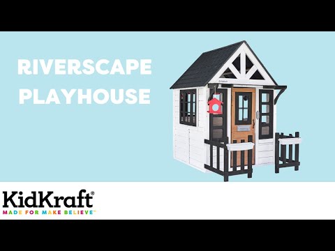 Sam's Club Playhouse Kidkraft White Playhouse Riverscape Wood
