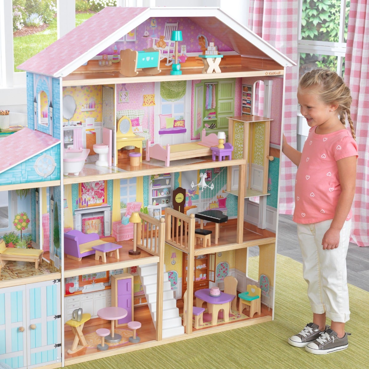 True to Its Name: At four and a half feet tall, it's one of our most impressive dollhouses. There's plenty of room for friends to play.