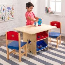 Star Table & Chair Set with Primary Toy Bins