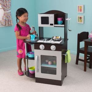 Modern Espresso Toddler Kitchen 