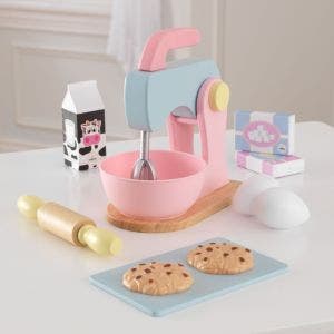 Kids Kitchen Appliances. Toaster Set Pastel Composite wood 