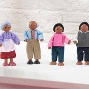 Doll Family of 7 - African American